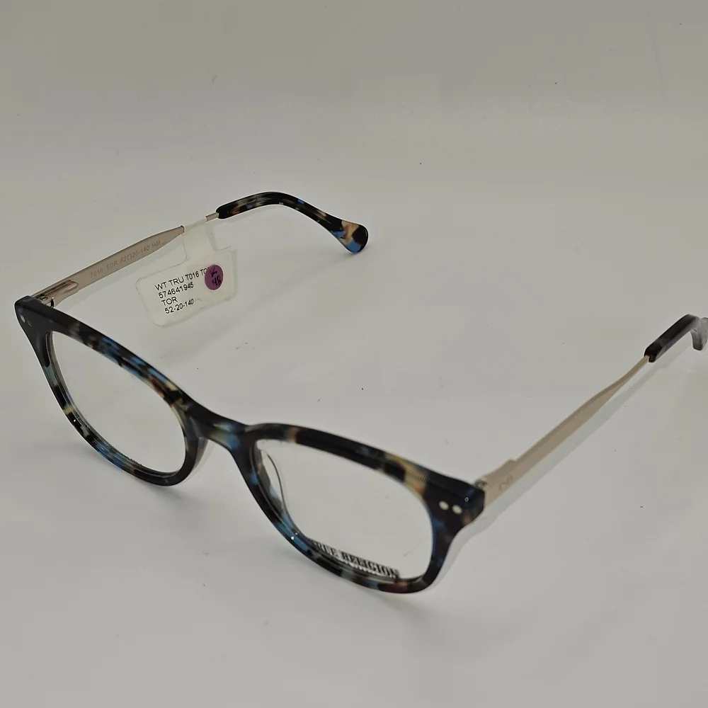 True Religion T016 RX‎ Eyeglasses Blue Tort Frames 52-20-140